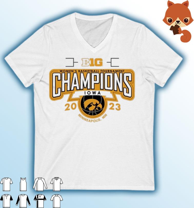 Iowa Hawkeyes NCAA 2023 Big Ten Women’s Basketball Conference Champions Shirt