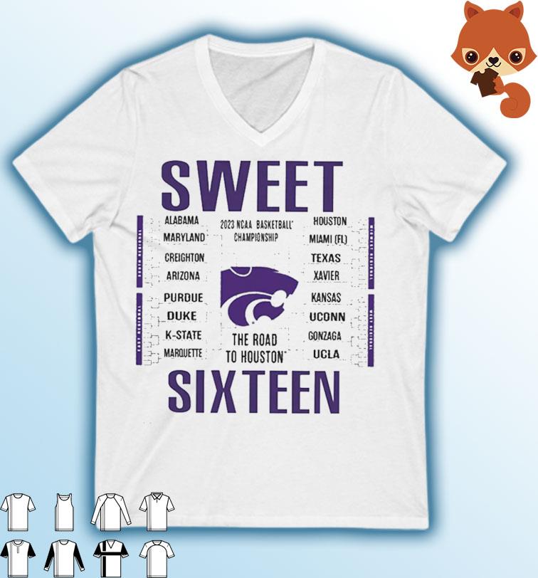 K-State Wildcats 2023 Sweet 16 Bracket Shirt