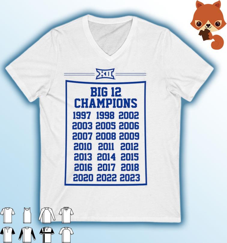 Kansas Jayhawks 21-Time Big 12 Conference Champions Shirt