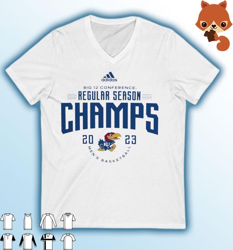 Kansas Jayhawks Adidas 2023 Regular Season Champions Shirt