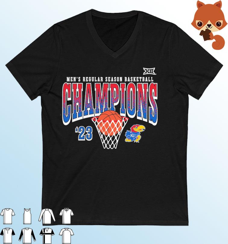 Kansas Men's Basketball 2023 Big 12 Champions Shirt