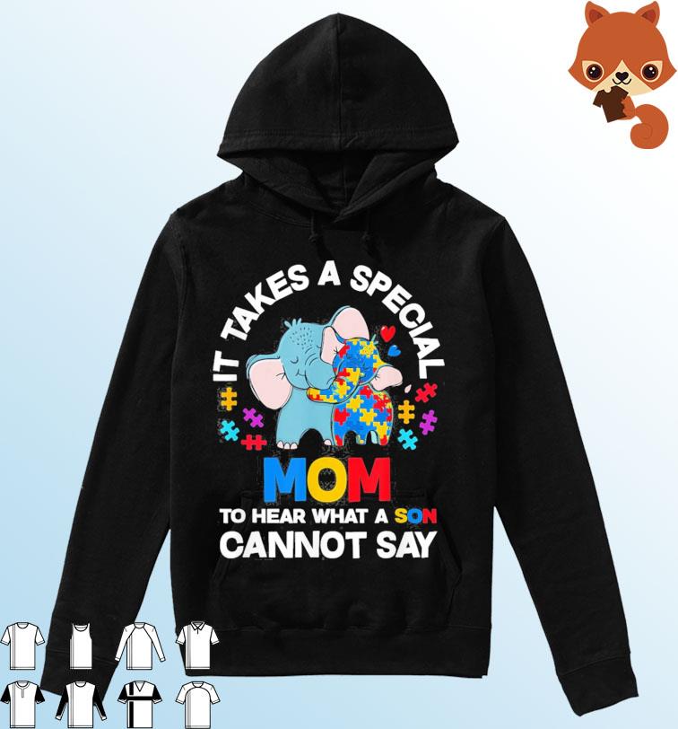 Kids Autism It Takes A Mom Autistic Son Proud Autism Mom 2023 Shirt Hoodie