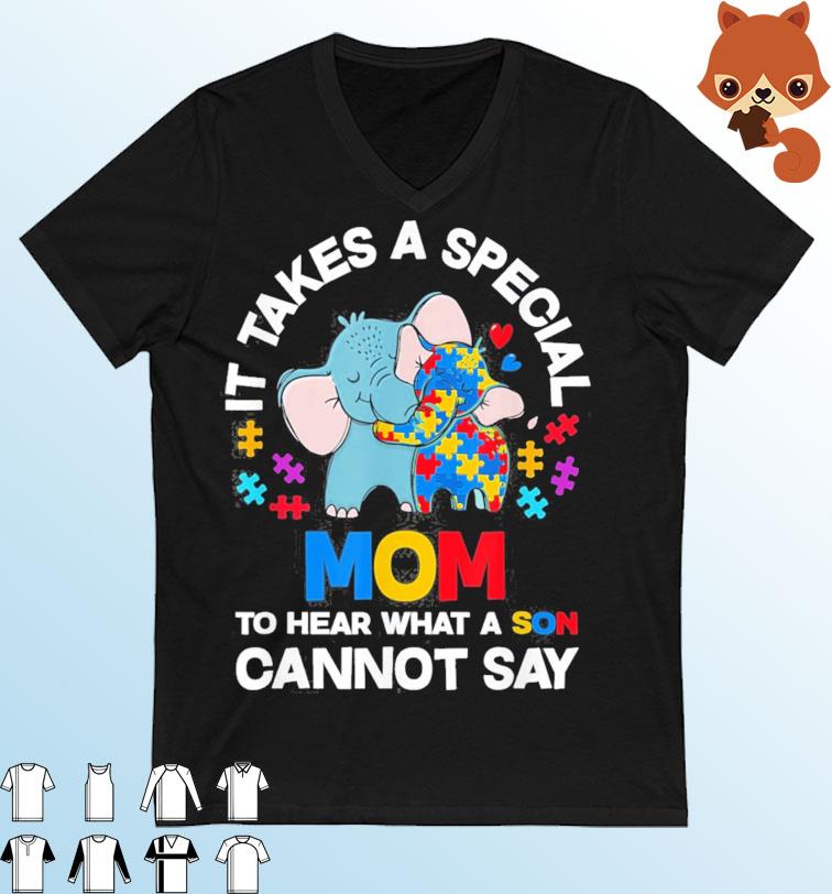 Kids Autism It Takes A Mom Autistic Son Proud Autism Mom 2023 Shirt