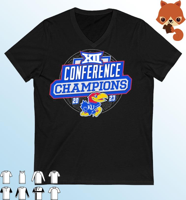 KU Kansas Men's Basketball 2023 Big 12 Conference Champions Shirt