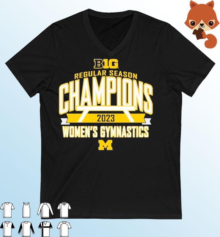 Michigan Wolverines 2023 Big Ten Women's Gymnastics Regular Season Champions Shirt
