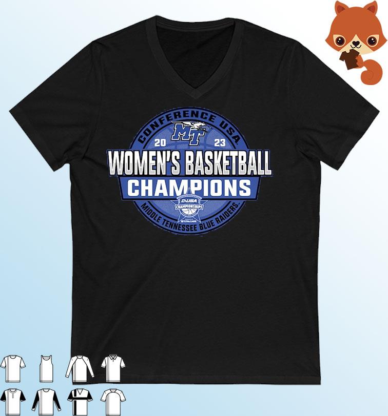 Middle Tennessee Women's Basketball 2023 C-USA Champions Shirt