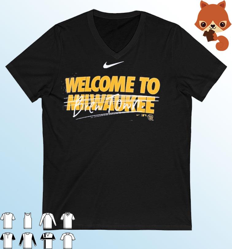 Milwaukee Brewers Nike Welcome To Bren Town shirt