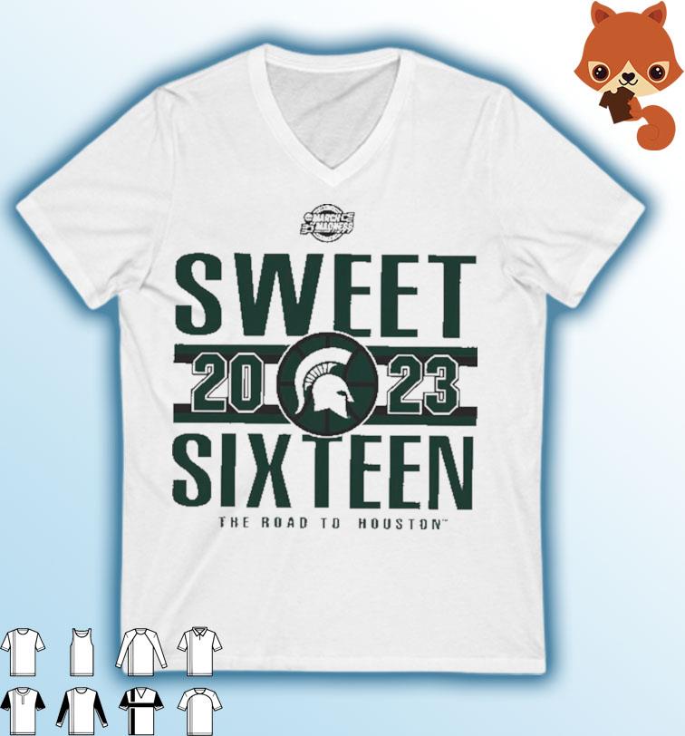 MSU Men's' Basketball 2023 Sweet Sixteen The Road To Houston shirt