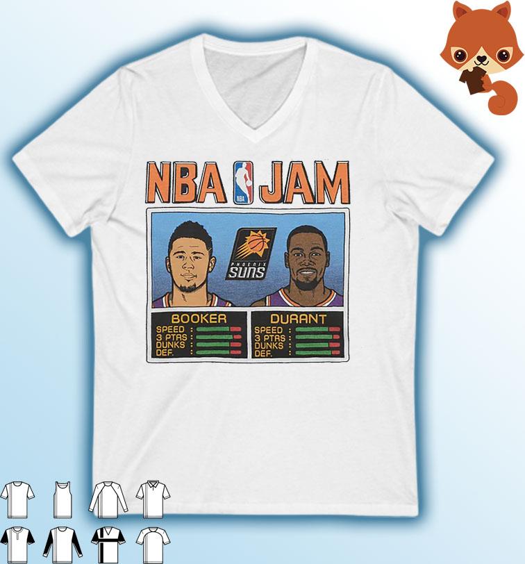 NBA Jam Suns Booker and Durant 2023 shirt