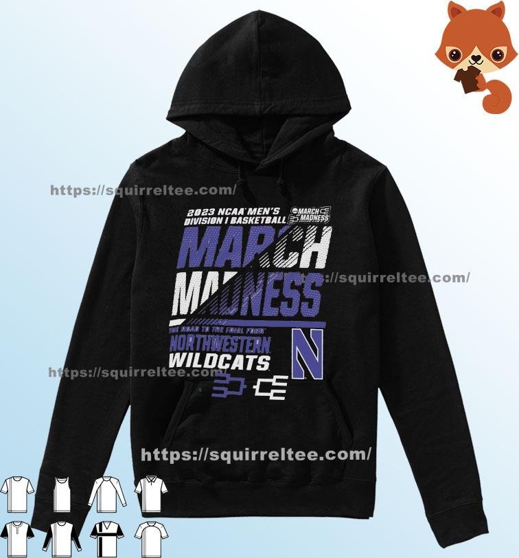 Northwestern Men's Basketball 2023 NCAA March Madness The Road To Final Four Shirt Hoodie