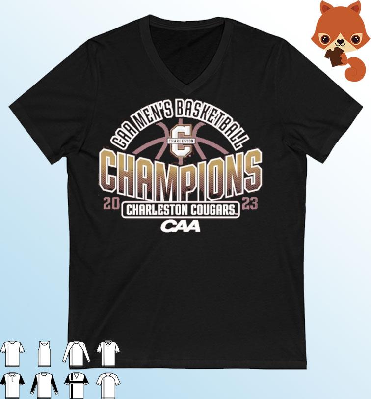 Official 2023 CAA Men's Basketball Champions Charleston Cougars Shirt