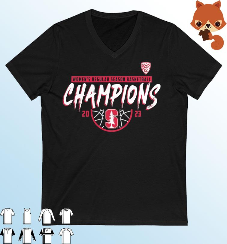 Official Stanford Cardinal Women's Basketball 2023 PAC-12 Regular Season Champions Shirt