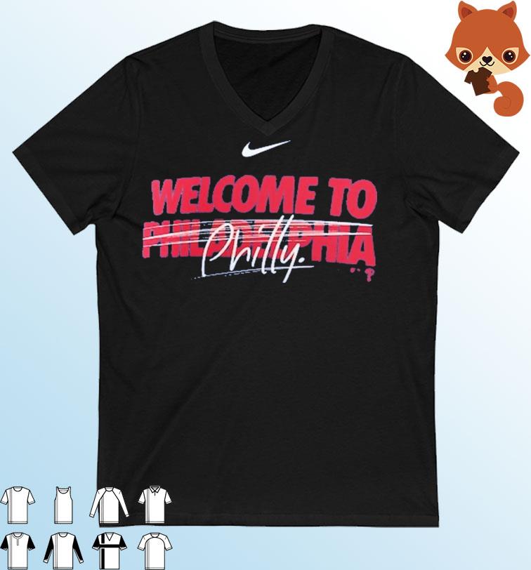 Philadelphia Phillies Nike Welcome To Philly shirt
