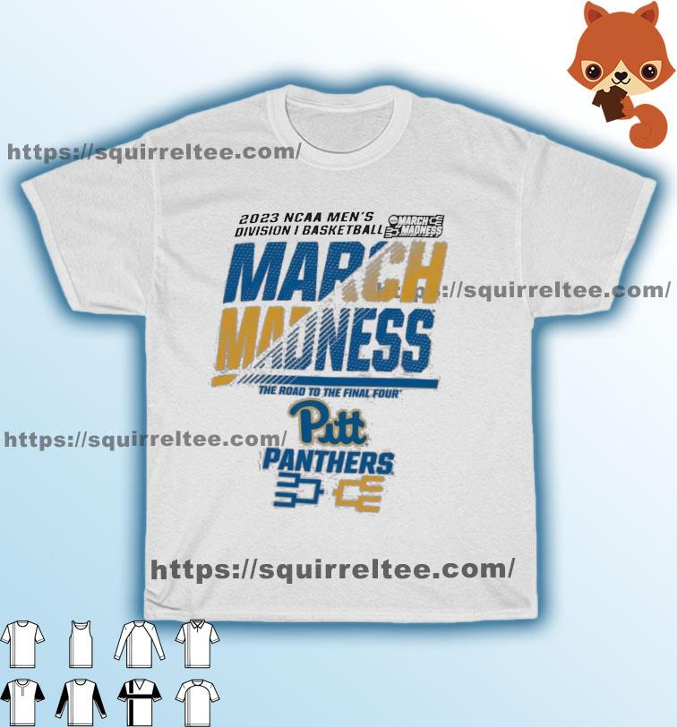 Pitt Panthers Men's Basketball 2023 NCAA March Madness The Road To Final Four Shirt