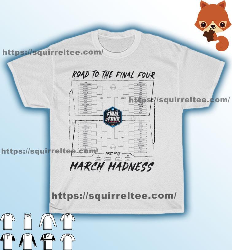 Road To The Final Four 2023 NCAA Men's Basketball Tournament March Madness Bracket Shirt