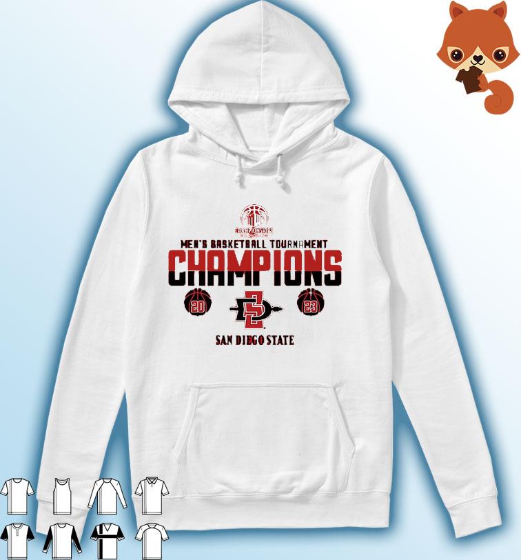 San Diego State Aztecs 2023 Mountain West Men's Basketball Conference Tournament Champions T-Shirt Hoodie
