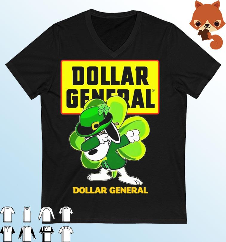 Snoopy Dabbing And Dollar General St Patrick's Day Shirt