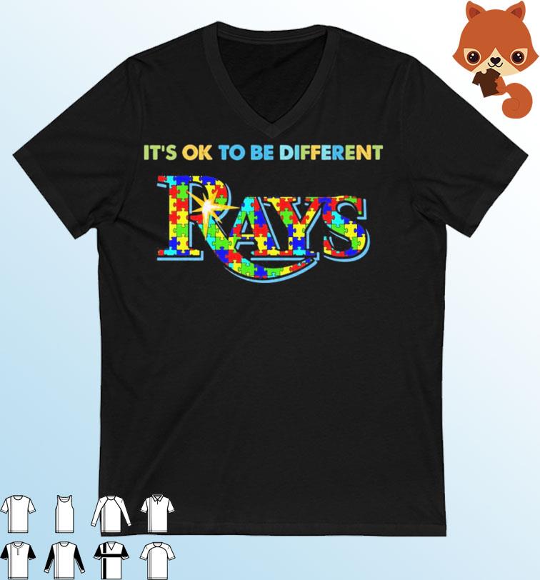 Tampa Bay Rays It's Ok To Be Different Autism Awareness Shirt