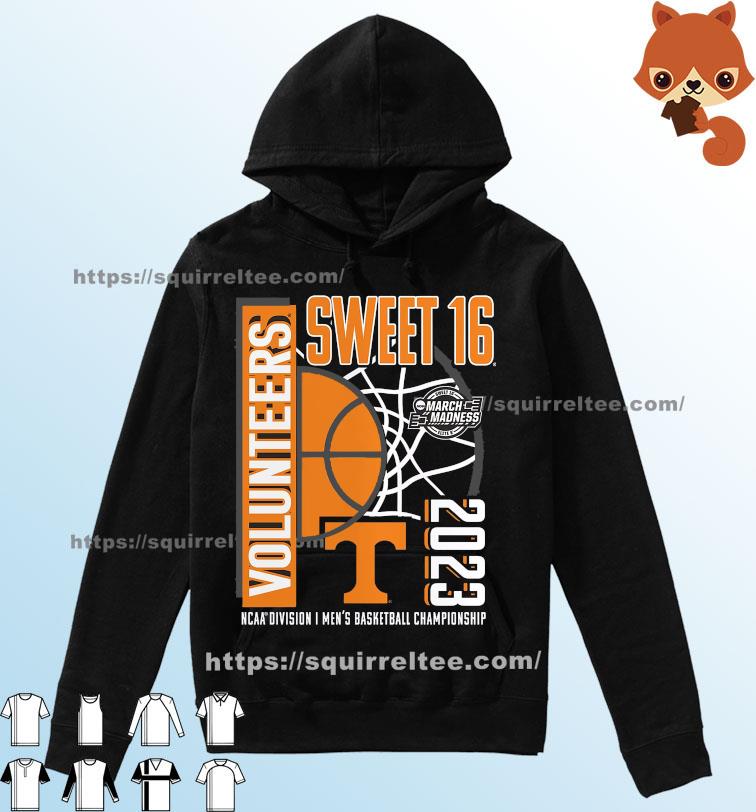 Tennessee Volunteers 2023 NCAA Men's Basketball Tournament March Madness Sweet 16 Shirt Hoodie