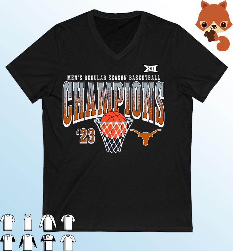 Texas Longhorns 2023 Big 12 Men's Basketball Regular Season Champions Shirt