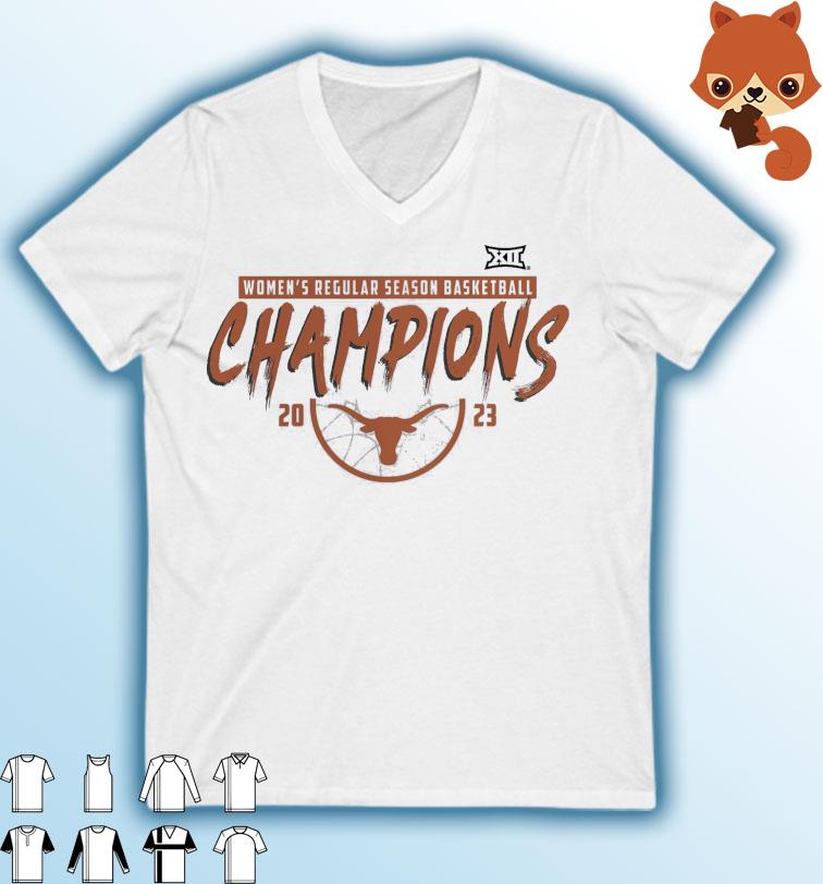 Texas Longhorns Women's Basketball 2023 Big 12 Regular Season Champions Shirt
