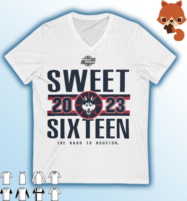 The Uconn Men’S Basketball 2023 Sweet Sixteen Road To Houston Shirt
