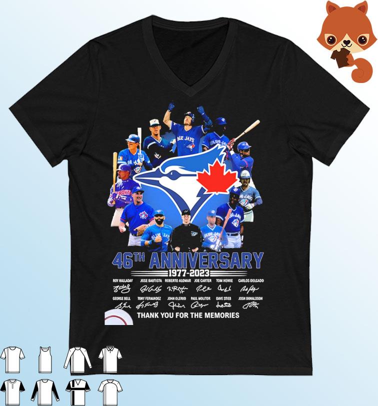 Toronto Blue Jays 46th anniversary 1977-2023 Signatures Shirt