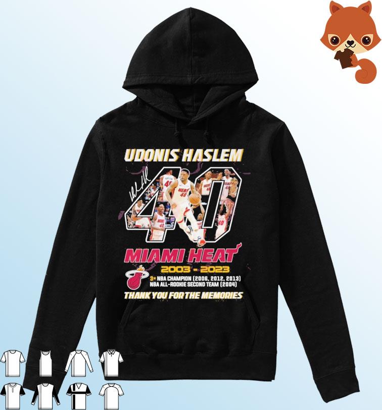Udonis Haslem Miami Heat 2003 – 2023 Thank You For The Memories Shirt Hoodie