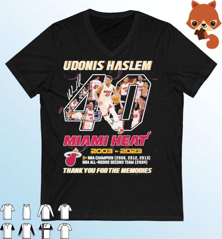 Udonis Haslem Miami Heat 2003 – 2023 Thank You For The Memories Shirt