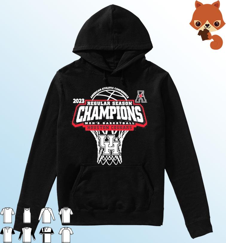 University of Houston Men's Basketball 2023 AAC Regular Season Champions T-Shirt Hoodie