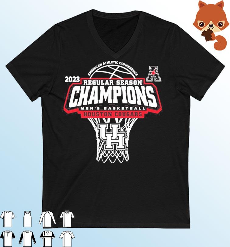 University of Houston Men's Basketball 2023 AAC Regular Season Champions T-Shirt