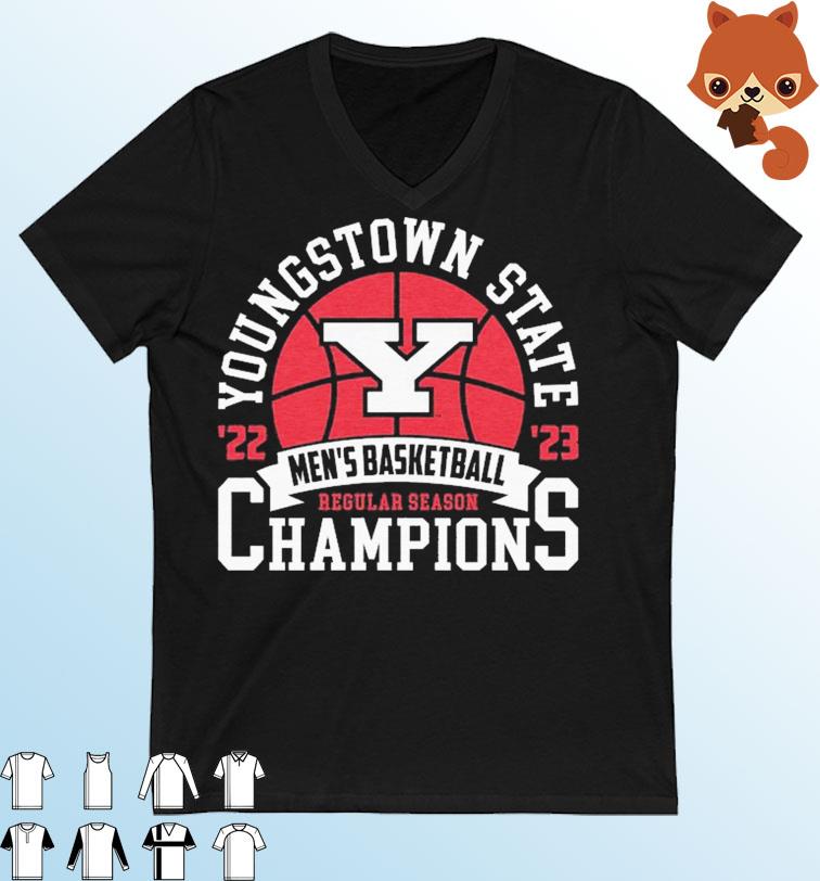 Youngstown State Men's Basketball 2022-2023 Regular Season Champions Shirt