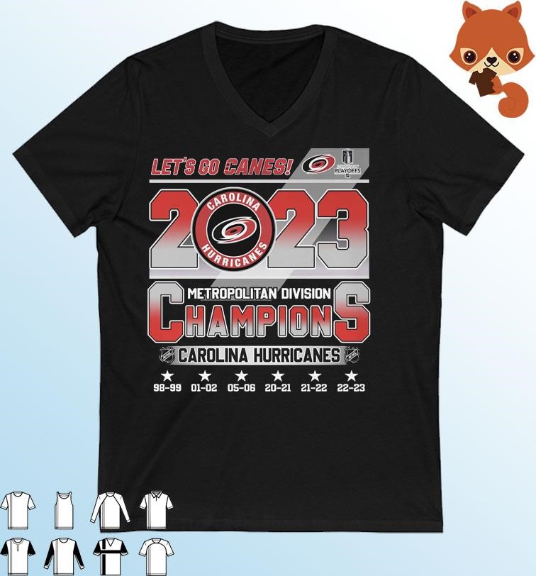 Carolina Hurricanes Back To Back To Back 2023 Metropolitan Division  Champions Let's Go Canes Shirt, hoodie, sweater, ladies v-neck and tank top