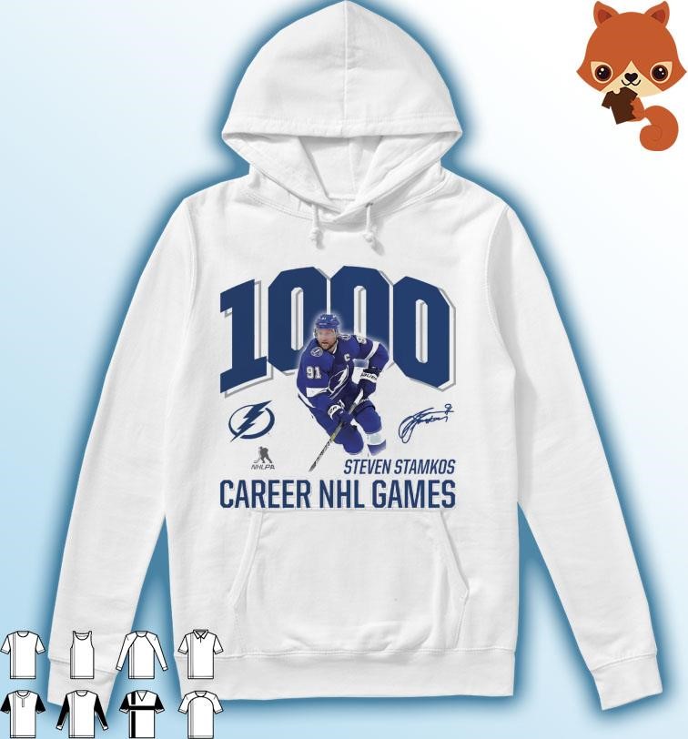 Steven Stamkos Tampa Bay Lightning 1,000 Career Games 2023 signature T-Shirt,  hoodie, longsleeve, sweatshirt, v-neck tee