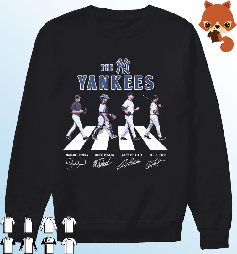 Original The Yankees Abbey road 2023 signatures shirt, hoodie