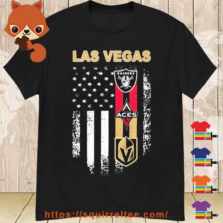 Las Vegas Sport Teams Logo American Flag Shirt