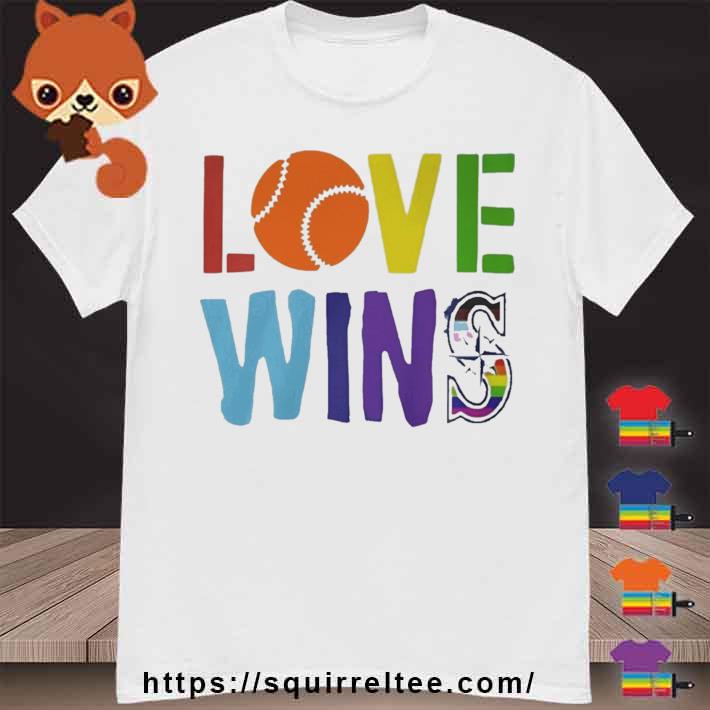 Love Wins Seattle Mariners Pride Logo Shirt, hoodie, sweater, long