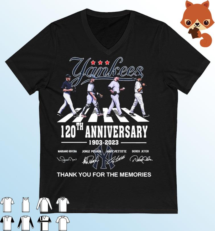 New York Yankees 120th Anniversary Shirt - High-Quality Printed Brand