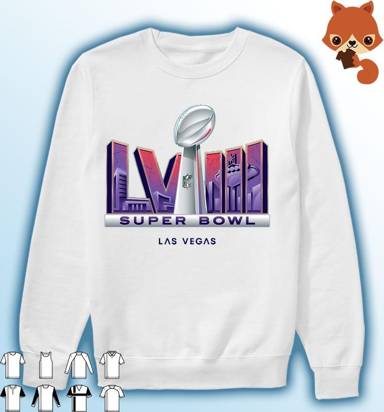 Official Super bowl lviiI las vegas 2023-2024 logo T-shirt, hoodie, tank  top, sweater and long sleeve t-shirt