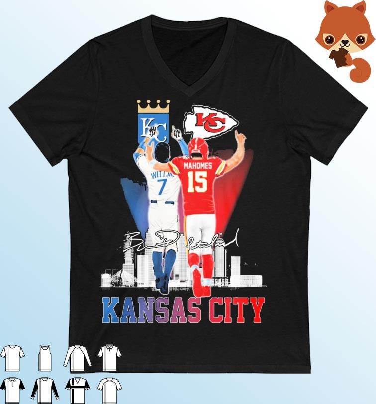 Kansas City Patrick Mahomes Bobby Witt Jr Signatures Shirt - Reallgraphics