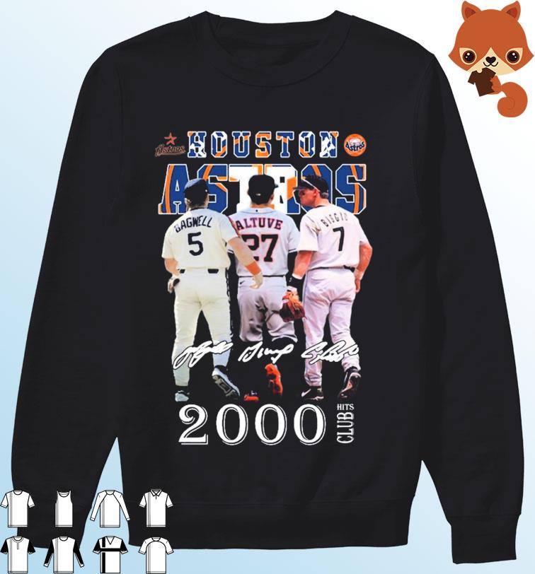 Houston Astros 2000 Hits Club Legends Players Signatures Shirt, hoodie,  sweater, long sleeve and tank top