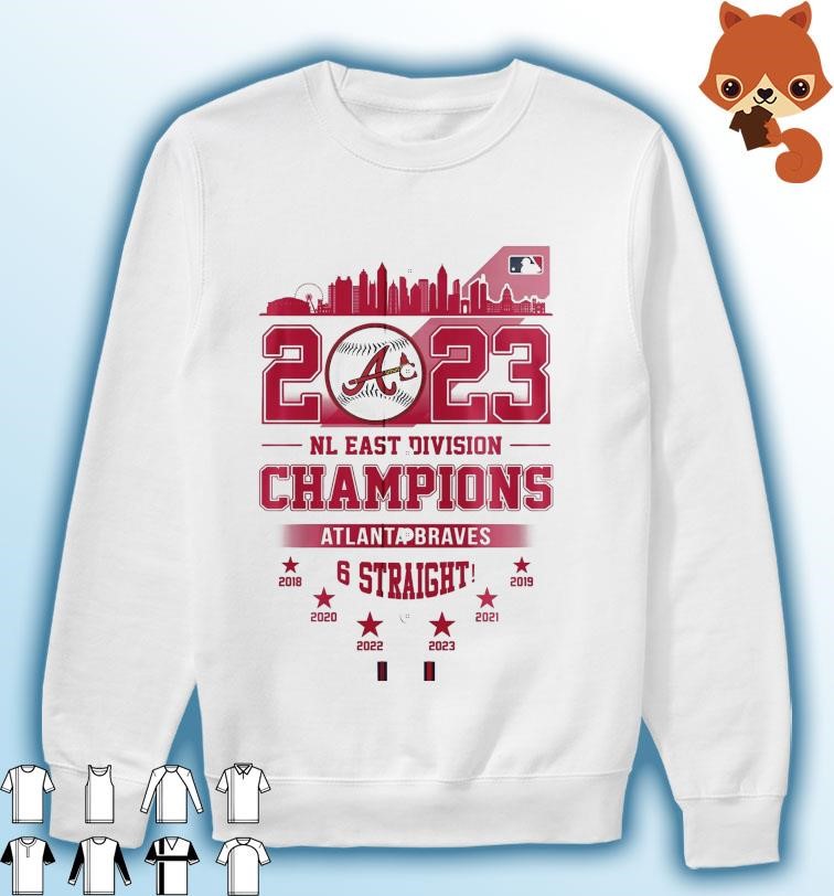 2023 NL East Division Champions Back 6 Back Atlanta Braves Shirt, hoodie,  sweater, long sleeve and tank top