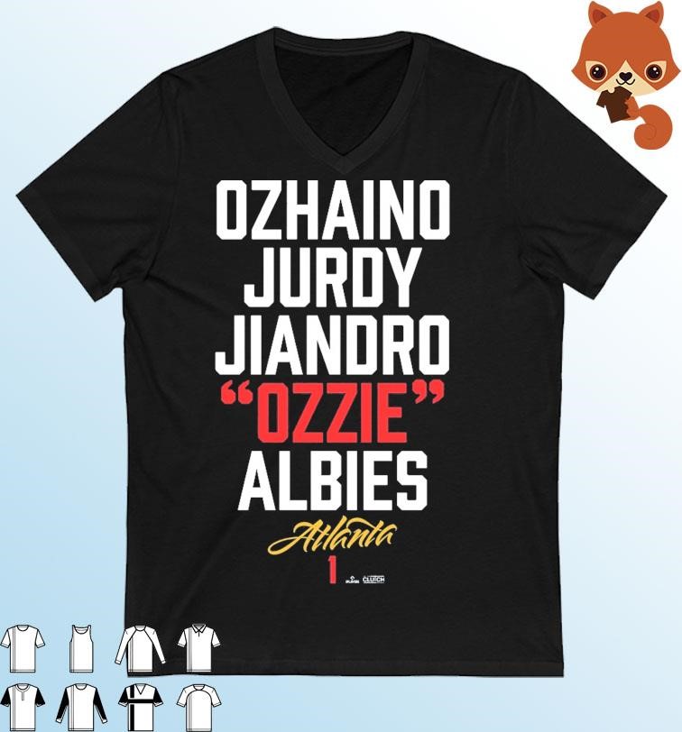 Ozhaino Jurdy Jiandro Ozzie Albies Atlanta Braves shirt, hoodie