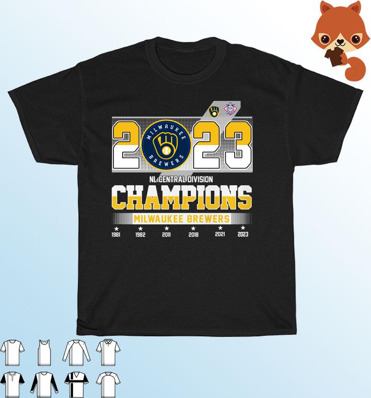 2023 Nl Central Division Champions Milwaukee Brewers Unisex T-shirt -  Shibtee Clothing