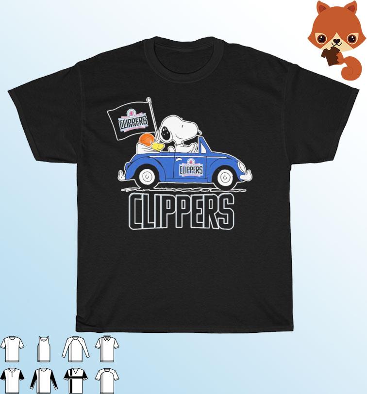 Los Angeles Dodgers Peanuts Snoopy And Woodstock On Car Shirt