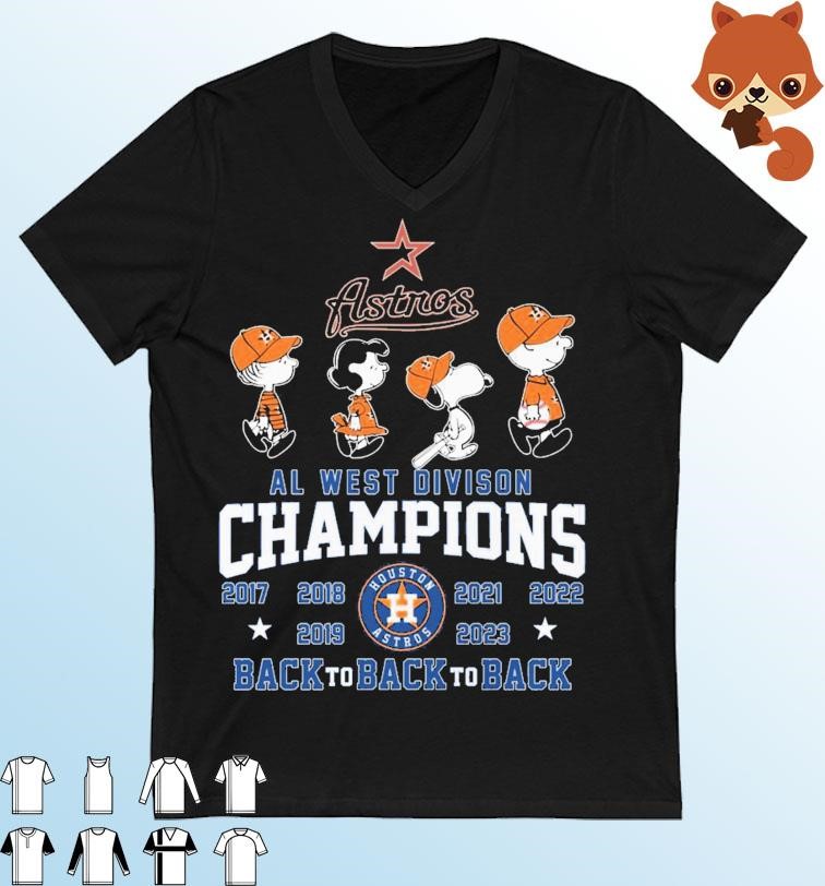 Peanuts Snoopy And Friend Houston Astros 2017 2023 Al West Division  Champions Shirt