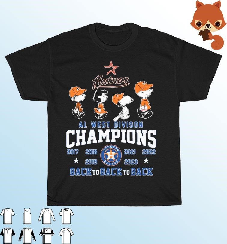 Peanuts Snoopy And Friend Houston Astros 2017 2023 Al West Division Champions  Shirt