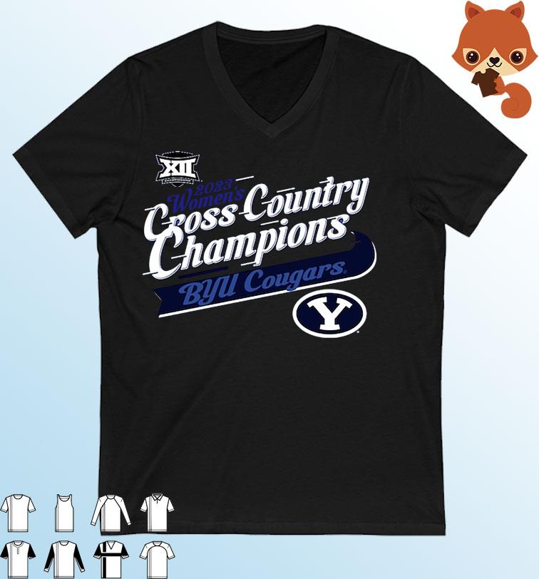 BYU Cougars 2023 Big 12 Women's Cross Country Champions Shirt