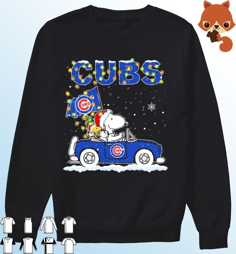 Peanuts Santa Snoopy And Woodstock Chicago Cubs On Car Christmas