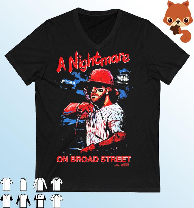 Phillies Bryce Harper A Nightmare On Broad Street Shirt, hoodie